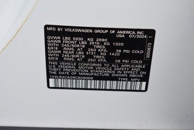 2024 Volkswagen Atlas 2.0T SE