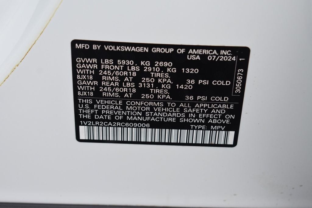 2024 Volkswagen Atlas 2.0T SE