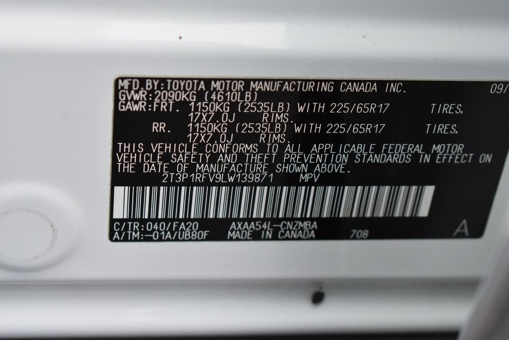 2020 Toyota RAV4 XLE