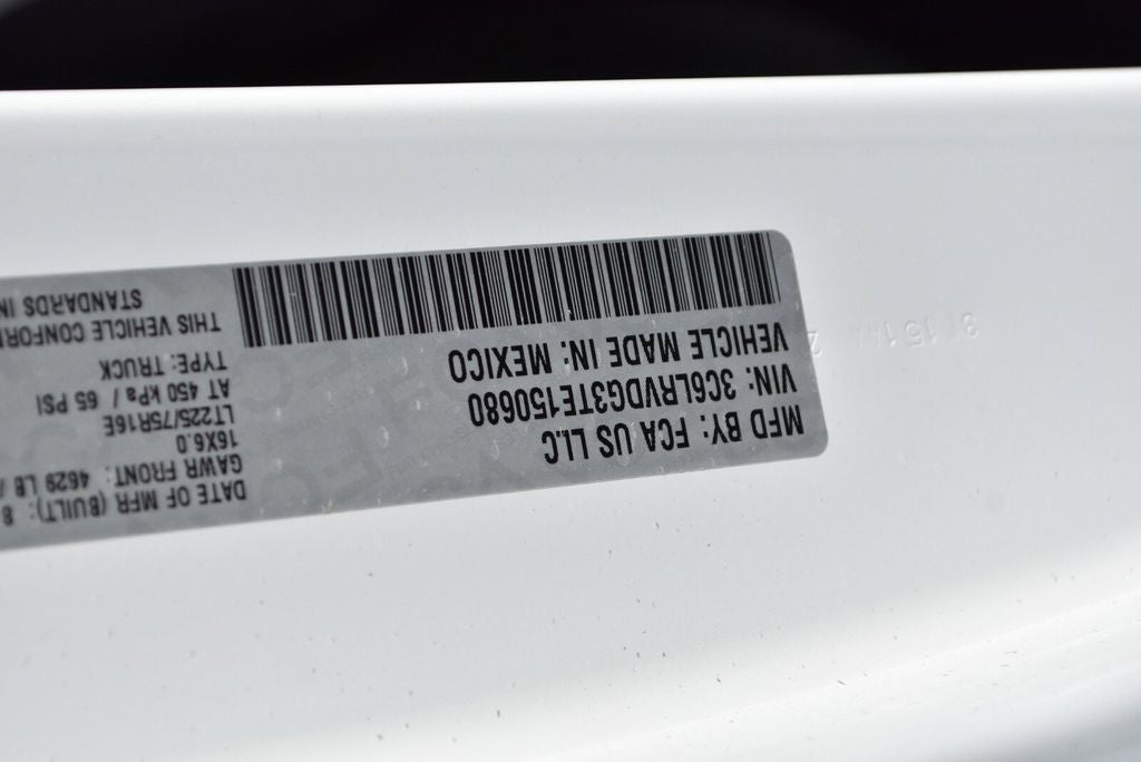 2026 RAM ProMaster Cargo Van High Roof